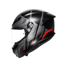 Agv Kask K6 S Karve Matt Black Grey Red Renkli