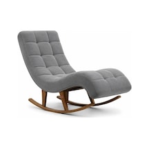 Smarto Relax Napoli Sallanan Ergonomik Dinlenme Koltuğu Tv Koltuğu Berjer Açık Gri