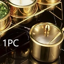 Cordial Altın Şekerlik: Paslanmaz Çelik Cam Kapaklı Ve Kaşıklı, Kahve Bar Ve Mutfak İçin Çok Amaçlı Dayanıklı Ürün Altın