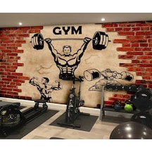 3 Boyutlu Spor Salonlarına Özel Tasarım Duvar Kağıdı