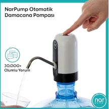 Narpump Şarjlı Otomtk Damacana Su Pomp.Beyaz