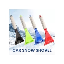 Novahub Mavi Araba Buz Kazıyıcı Kaymaz Eva Kavrama Kolu Asılabilir Çok Fonksiyonlu Mini Ağır Hizmet Tipi Otomatik Ön Cam Buz Çözme Mavi