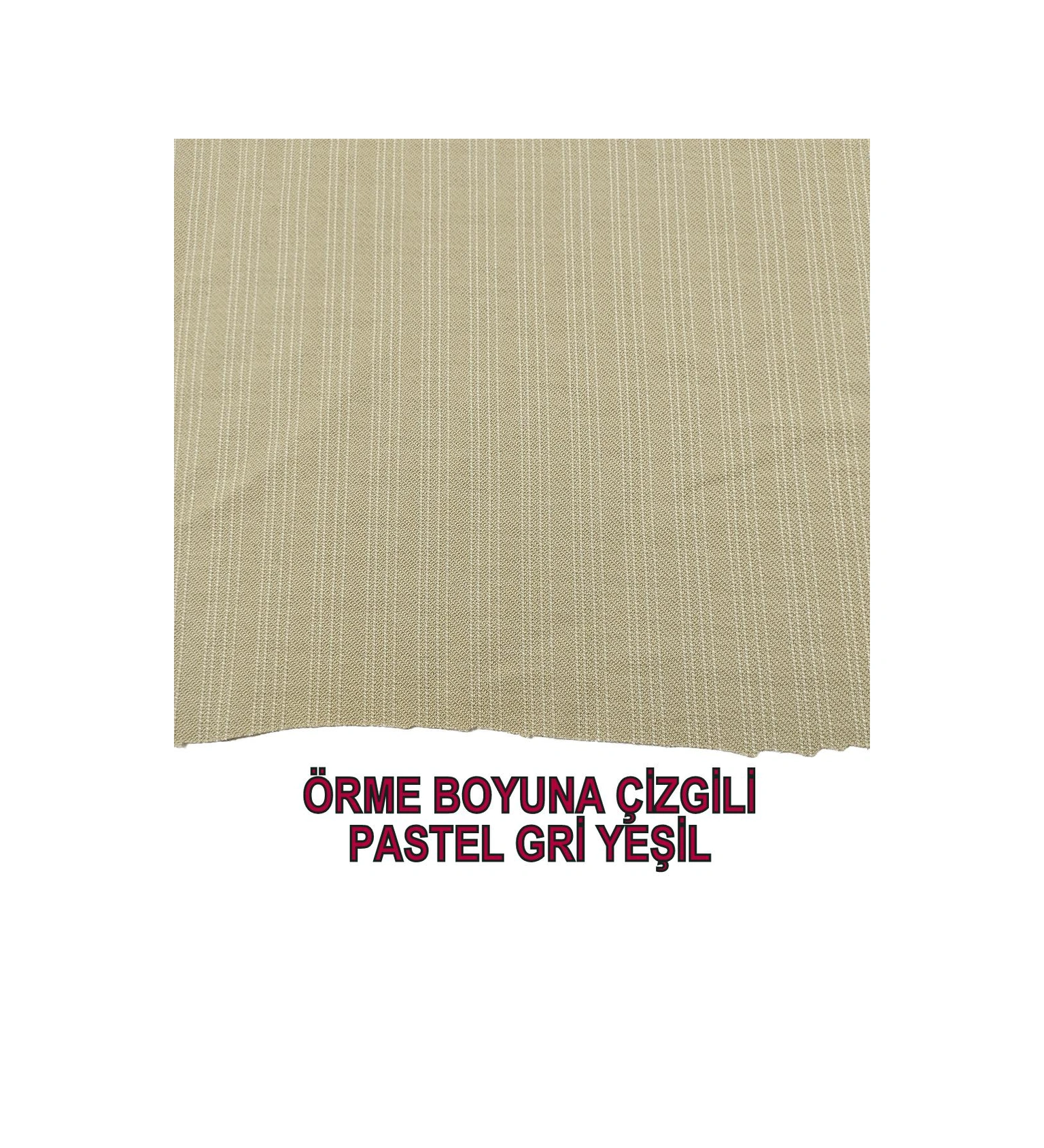 İnce Örme Pastel Gri Yeşil Renkteen: 160 Cm-3357 Renkli