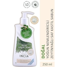 INCIA %100 Doğal Sıvı Kastil Sabunu Yoğun Nemlendirici Zeytinyağlı 10 Bitkisel Değerli Yağ Vegan 250 ML