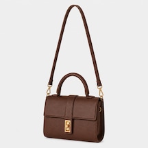 Housebags Kadın Kilit Sistemli El Ve Omuz Çantası Bordo