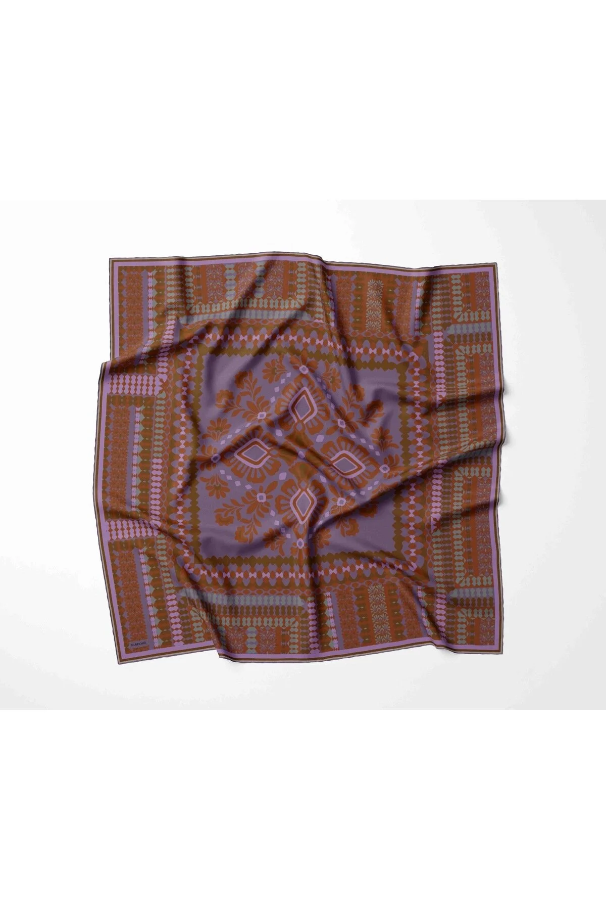 Silk Home Soft Eşarp Lila Çok Renkli