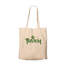 Trivium Logo Krem Kanvas Bez Çanta Krem