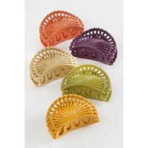 Yelpaze Renkli Mandal Toka 6 Cm Turuncu