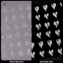 3d Reflektif Efekt Nail Art Sticker Model - 11 55881- 11