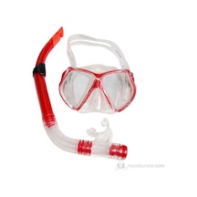 Yetişkin Maske Şnorkel Set 4105 Kırmızı
