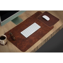Hakiki Deri Masa Mat Deri Oyuncu Mouse Pad Yazı Masası Altlığı Sümen 35 x 70 CM