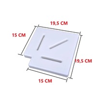 Taşma Izgarası Köşe Parçası 90 Plastik 15 Cm