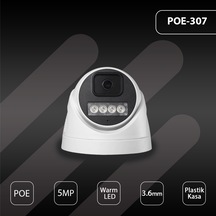 Hs Ip-307 5mp Poe 3.6mm Warm Led Dome Güvenlik Kamerası