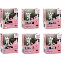 Bozita Sığır Etli Tahılsız Kedi Yaş Maması 370 Gr. X 6 Adet