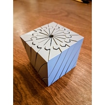 3d Baskı Twisting Küp - Mekanik Dönen Bulmaca Küpü-gri