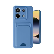 Xiaomi Redmi Note 13 Pro 5g Kılıf Kelvin Kartvizitli Silikon - Mavi 0.2M-Çok Renkli