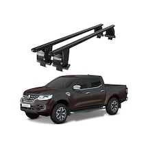Royal Renault Alaskan 2016 Ve Sonrası Uyumlu Siyah Ara Atkı Port Bagaj Tavan Barı