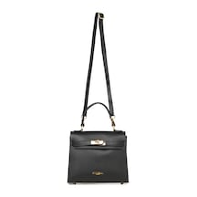D28 Black Portföy Çantası Kadın Katıa Piumelli Milano Bag D28 Black