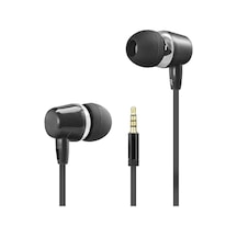 Kablolu Kulak İçi Mikrofonlu Kulaklık 3.5 Mm Pc Telefon Uyumlu Siyah Dhe7000bk Evimdeyokyok