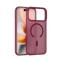 Joko Apple Uyumlu iPhone 18 Pro Max/17 Pro Max Pulse Magsafe Kapak - Bordo Çok Renkli