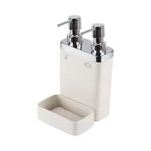 Primanova Viva M-e10-09 İkili Çift Hazneli Süngerlikli Sıvı Sabunluk Bej