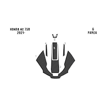 Honda Nc 750 2021- 6 Parça Tank Pad Siyah
