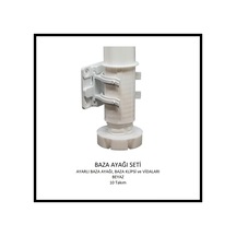 Baza Ayağı Seti, 10 Cm, Beyaz, 10 Takım Beyaz
