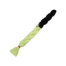 Afrika Örgülük Sentetik Ombreli 100 Gr. / Siyah / Açık Fıstık Yeşili - Mydr-462949 Çok Renkli