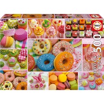 Educa Puzzle - 500 Parça Tatlı Parti Kolajı Puzzle - 19904 - Sweet Party Collage