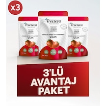 Freezeva 3'lü Paket Dondurularak Kurutulmuş Dilim Çilek Freeze Dried Çilek Freeze Dry Çilek Kurusu 3x15 Gr 15 G