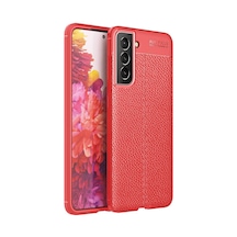 Samsung Galaxy  Uyumlu,  S21 Fe Kılıf Auto Focus Kapak - Kırmızı