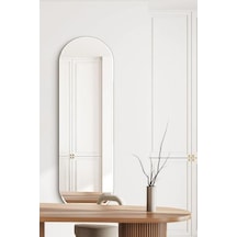 Model Alfa Dekoratif Ayna Boy Aynası Mdf 180cm X 62 Cm Elips Ayna 180 X 60 Beyaz