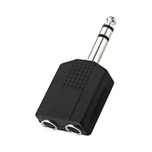 Tr 6.3 Mm Jack Çoğaltıcı 6.3 Mm Erkek 2x 6.3 Mm Dişi Jack Gitar Jack Çoğaltıcı