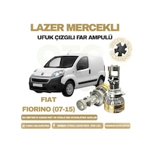 Fiat Fiorino 2007 - 2015 Mercek Led Ufuk Çizgili Far Ampulü Led Şimşek Etkili
