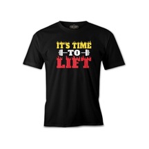 Bodybuilding Time To Lift Siyah Erkek Tshirt 001