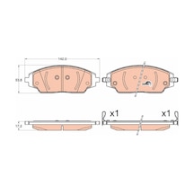 Ön - 325 - Balata Chevrolet Aveo Sedan 1.2-1.4-1.6-1.3d 11 Aveo Hb 1.2-1.2 Lpg-1.4-1.6-1.3 11 - Dpmıx-hb - 14 Jant