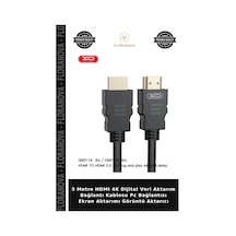 5 Metre Hdmı 4k Dijital Veri Aktarım Bağlantı Kablosu Pc Bağlantısı Ekran Aktarımı Görüntü Aktarıcı
