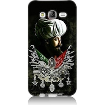 Samsung Galaxy J7 Uyumlu Fatih Sultan Mehmet Han Desenli Silikon Kılıf