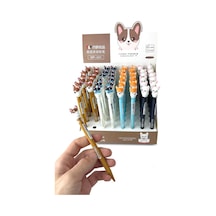 Minik Maskot Başlıklı 0.7 Uçlu Kalemler Kahverengi