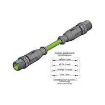 M12 Erkek-erkek D-kod / Code Profinet Kablo 2 Metre / 43-21330