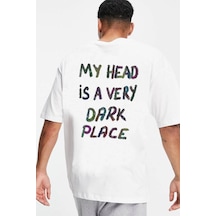 Tarzsokak Oversize Murky Baskılı Beyaz Tshirt Nrage228