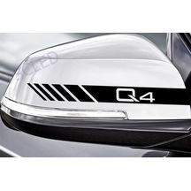 Q4 Ayna Sticker Audi Oto Araba Sticker