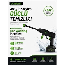 Carboon Car-8088 21v 20.000rpm 15.000 Mah Batarya Basınçlı Araç Yıkama Makinesi Oto Yıkama Makinası Tazdik Tabancası