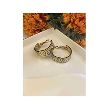 Nazar Figürlü Çelik Küpe Gold - 661710414 Gold