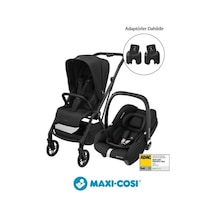 Maxi-Cosi Leona2-Cabriofix I-Size Tek Elle Katlanabilen Ultra Kompakt Çift Yönlü Seyahat Sistem Bebek Arabası Black