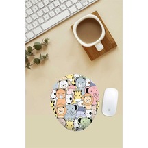 Karışık Hayvanlar Alemi Desenli Bilek Destekli Mouse Pad Mousepad