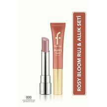 Flormar Rosy Bloom Ruj Ve Allık Seti - Sheer Up Nemlendirici Ruj Ve Puffy Liquid Likit Allık SET330