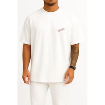 Oversize Confidentiality Secrecy Document Cep Ve Sırt Tasarımlı Unisex T-shirt Beyaz Oversize Confidentiality Secrecy Document Cep Ve Sırt Tasarımlı Unisex T-shirt Beyaz