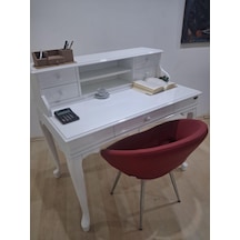 Çalışma Masa Sandalye 90658 Model Parlak Beyaz Lake Boyalı Masa Tombik Sandalye Suni Deri Beyaz Çalışma Masa Sandalye 90658 Model Parlak Beyaz Lake Boyalı Masa Tombik Sandalye Suni Deri Beyaz