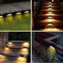 4'lü Solar Köşebent Lamba Gün Işığı Renkli